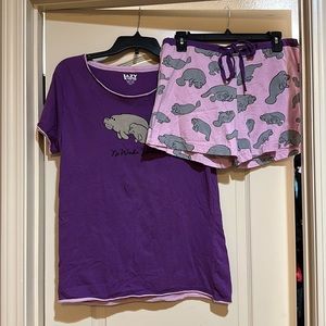 Brand New Manatee PJ Set